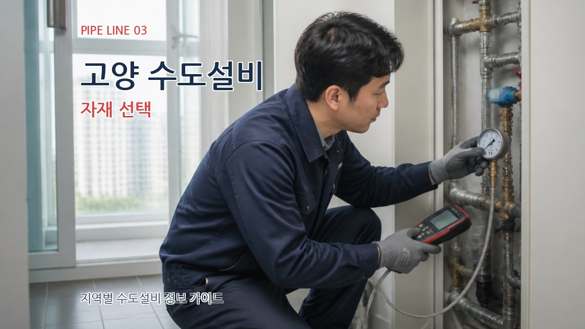 고양 수도설비 자재 선택