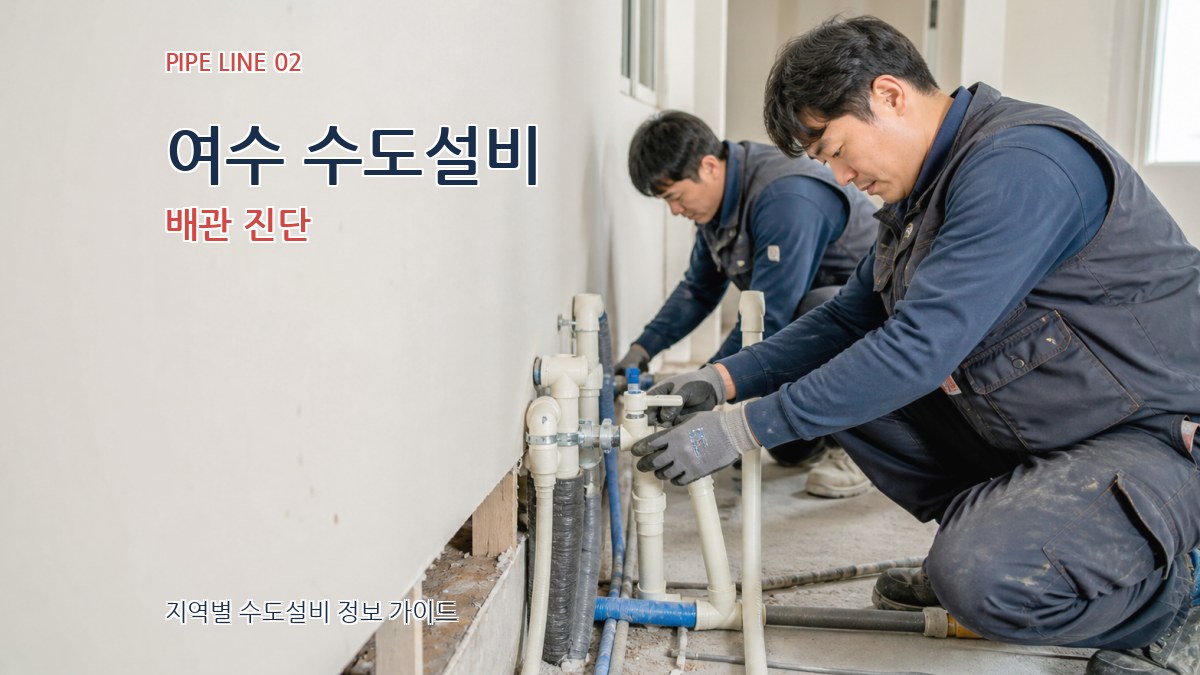 여수 수도설비 배관 진단