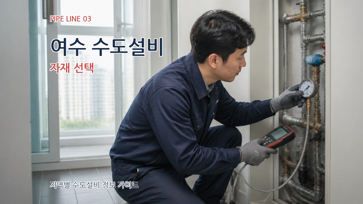 여수 수도설비 자재 선택
