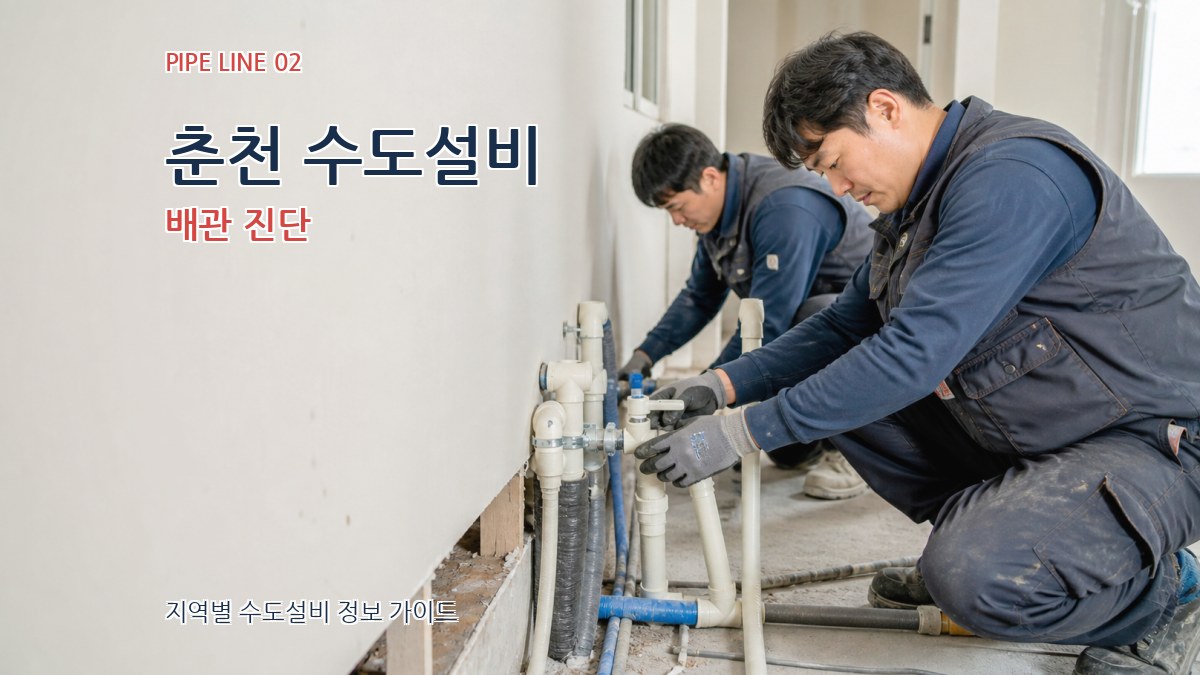 춘천 수도설비 배관 진단