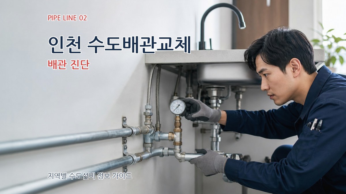 인천 수도배관교체 배관 진단