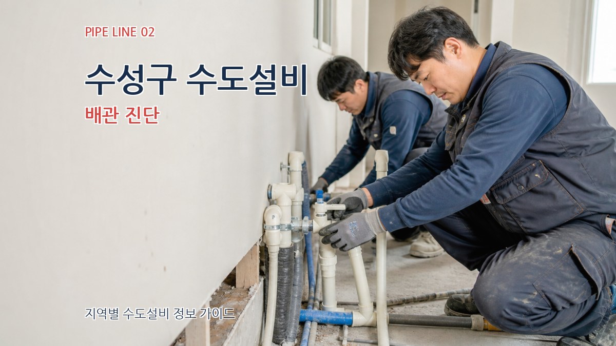 수성구 수도설비 배관 진단