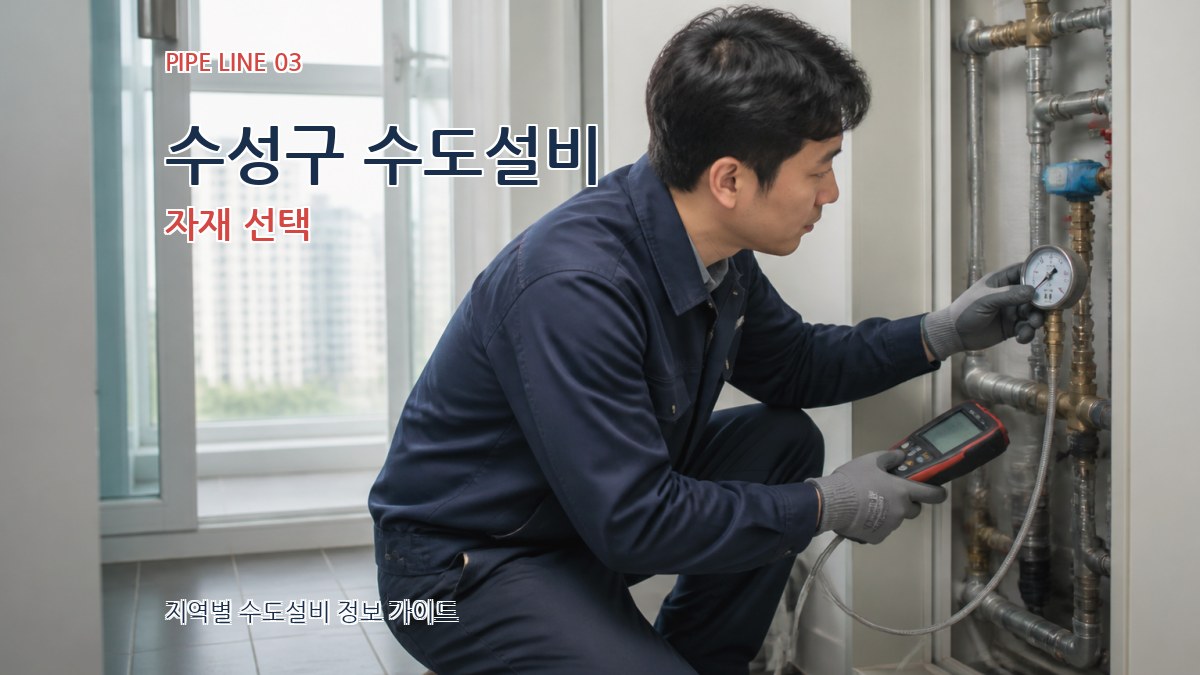 수성구 수도설비 자재 선택