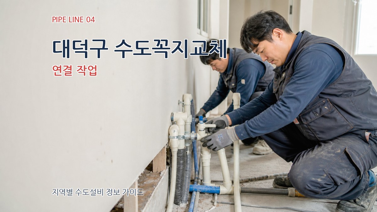 대덕구 수도꼭지교체 연결 작업