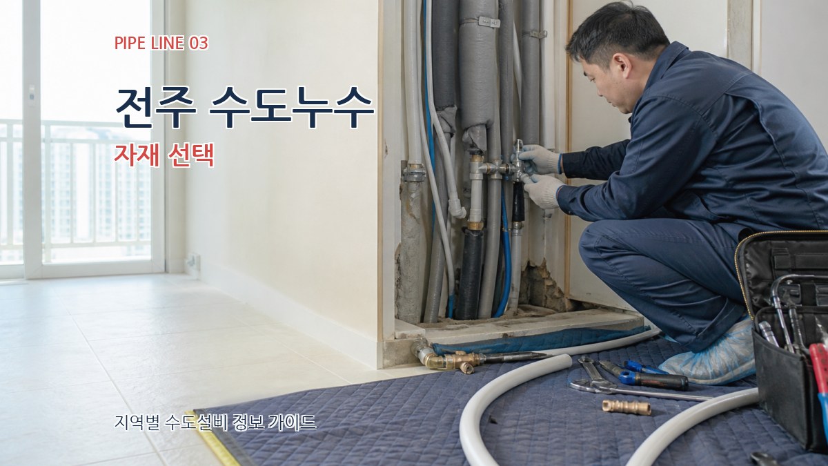 전주 수도누수 자재 선택