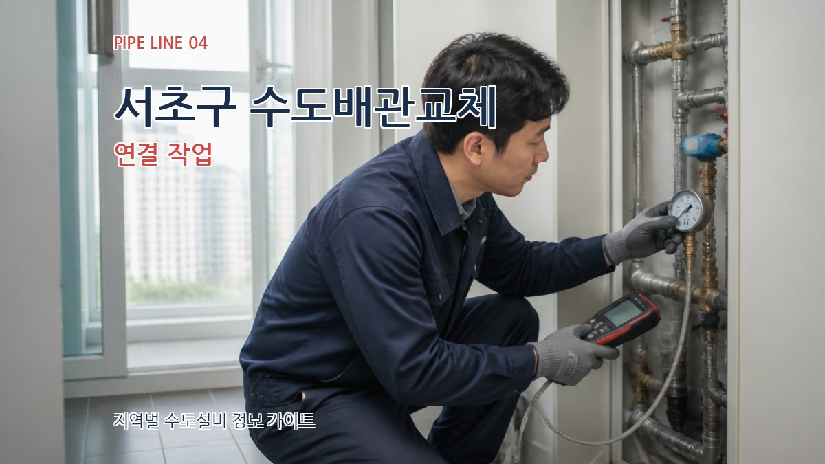 서초구 수도배관교체 연결 작업
