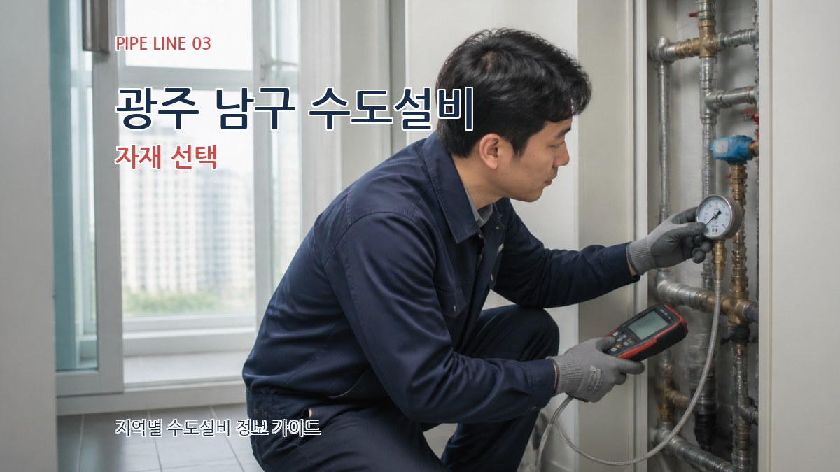 광주 남구 수도설비 자재 선택