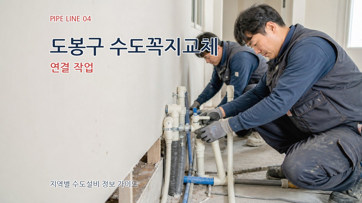도봉구 수도꼭지교체 연결 작업