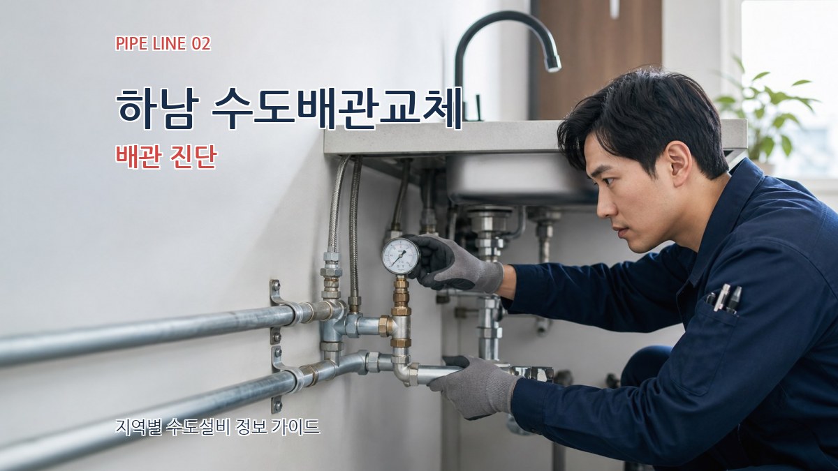 하남 수도배관교체 배관 진단