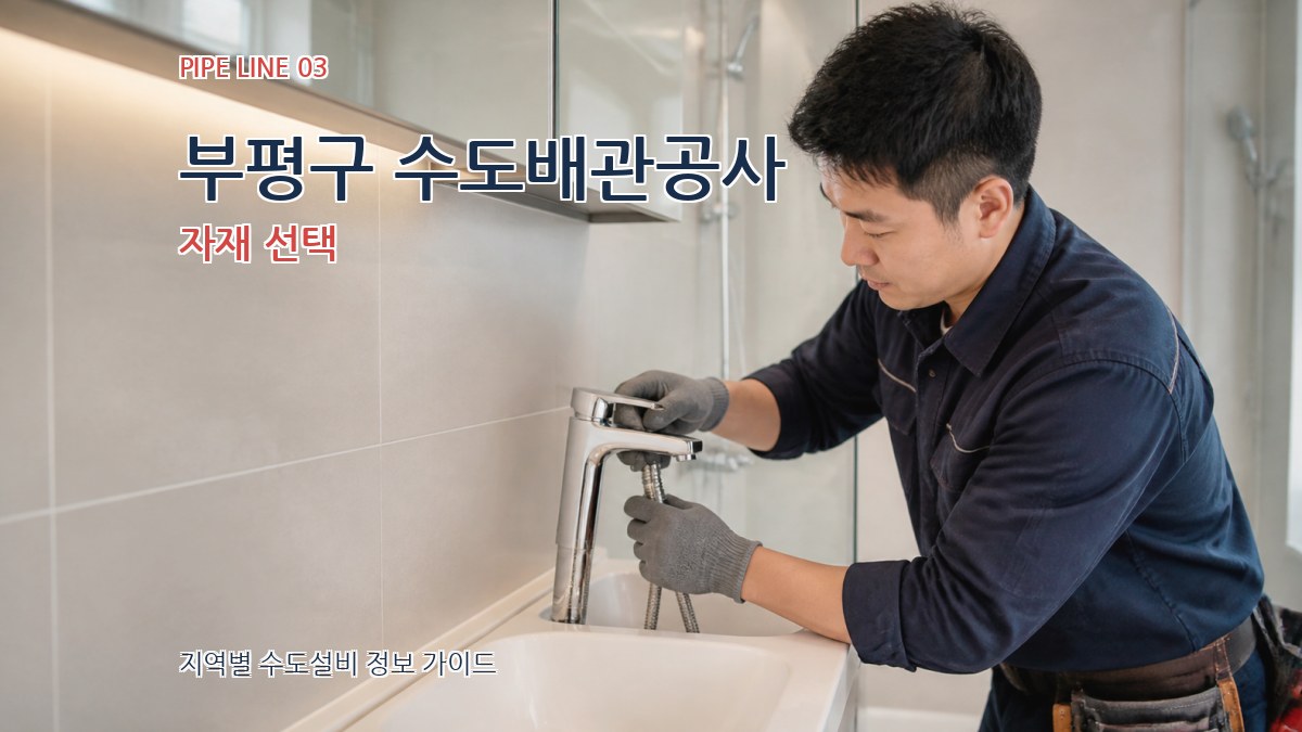 부평구 수도배관공사 자재 선택