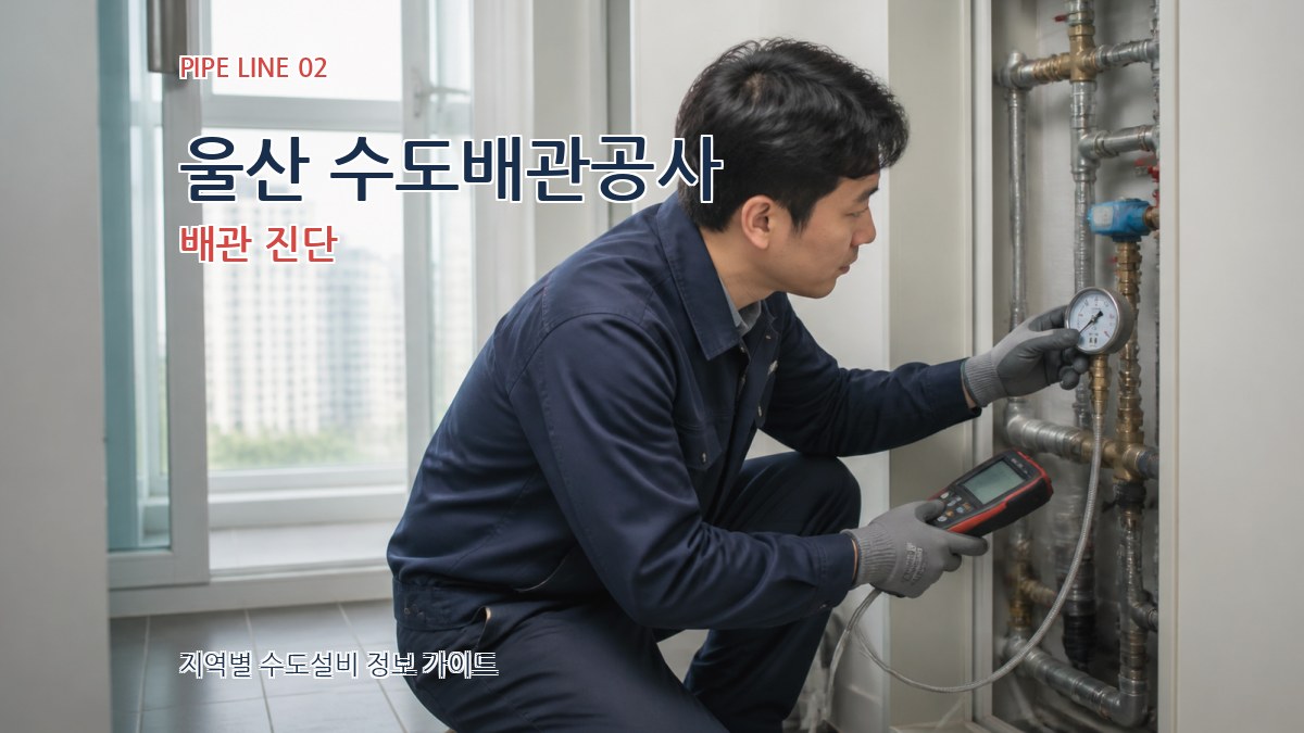 울산 수도배관공사 배관 진단
