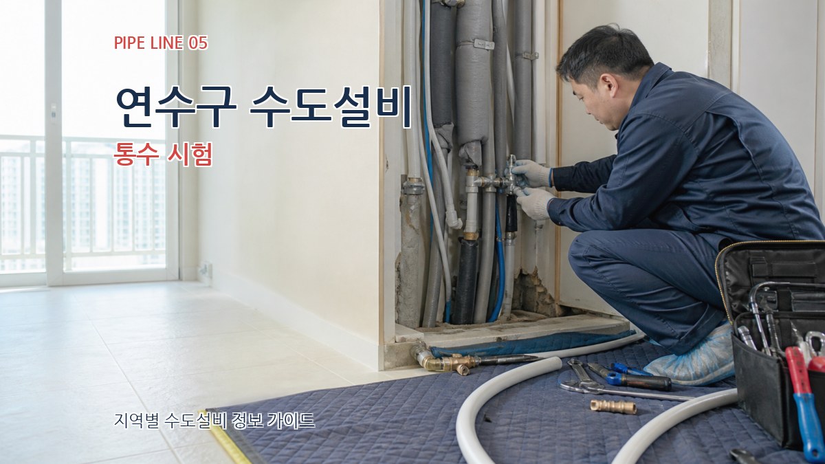 연수구 수도설비 통수 시험