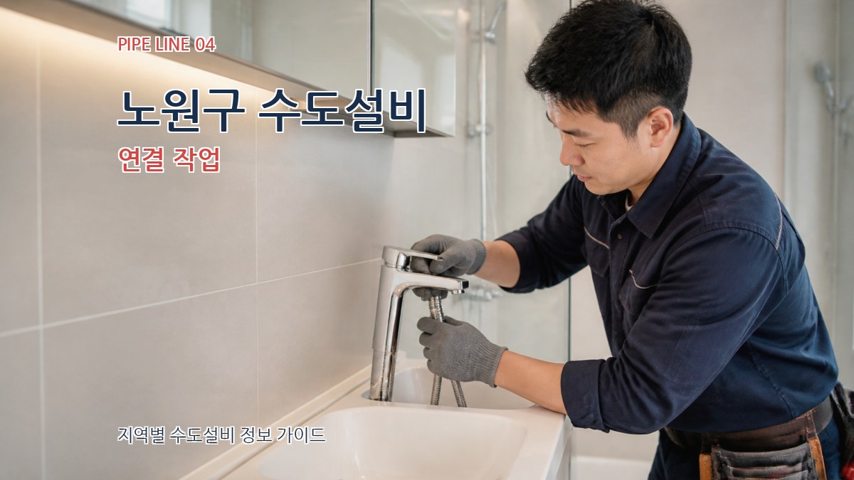 노원구 수도설비 연결 작업