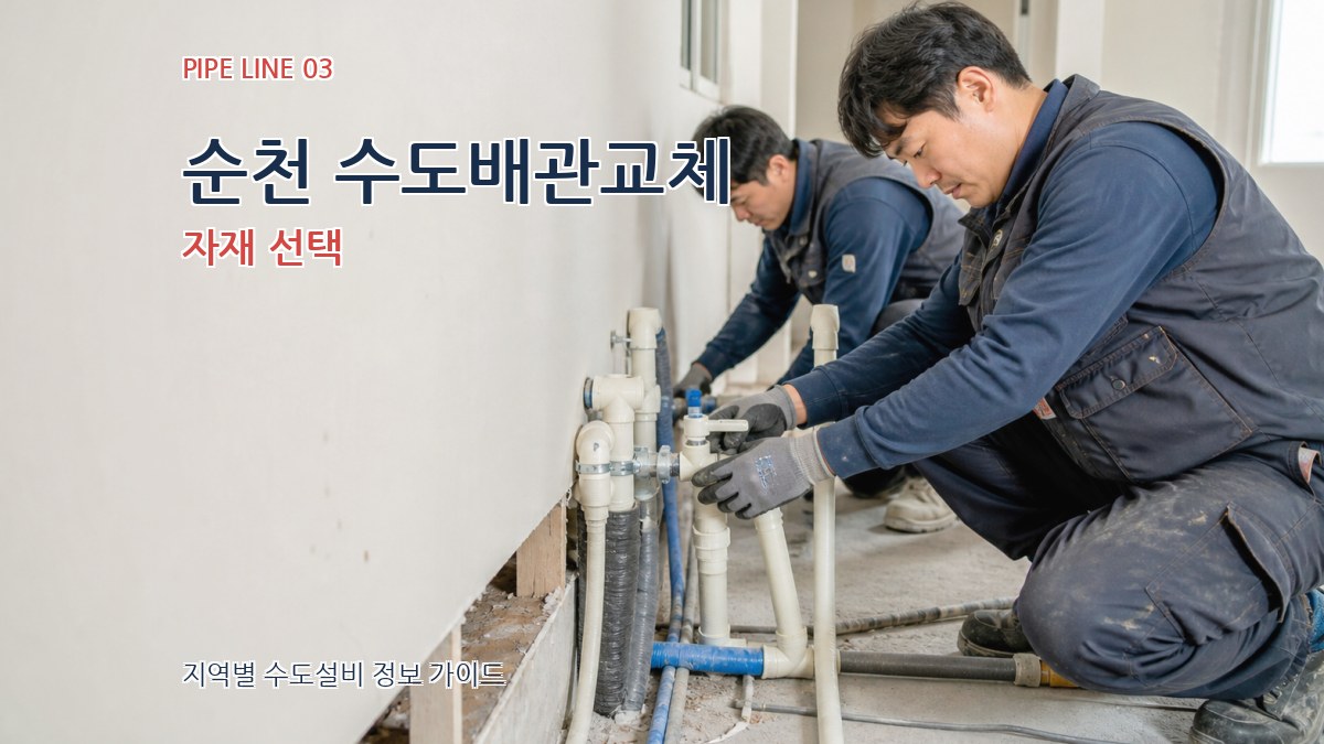 순천 수도배관교체 자재 선택