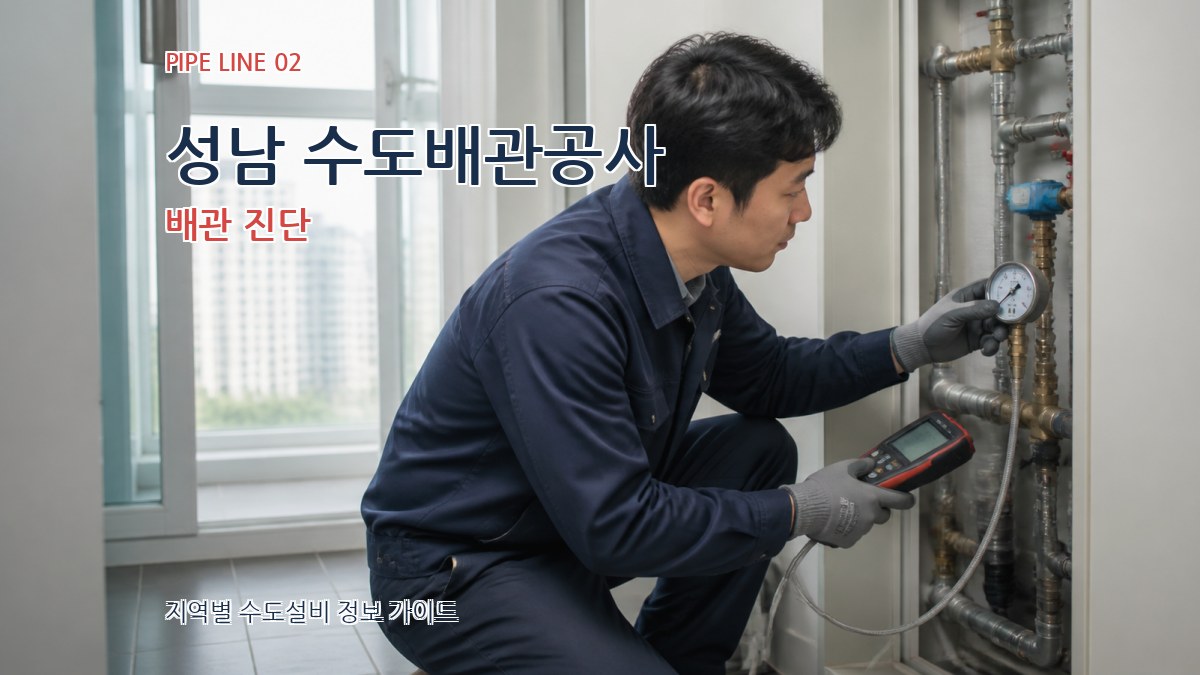 성남 수도배관공사 배관 진단