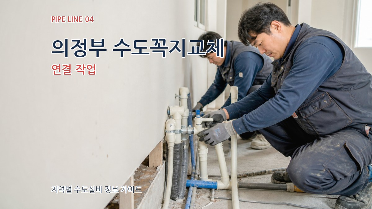 의정부 수도꼭지교체 연결 작업