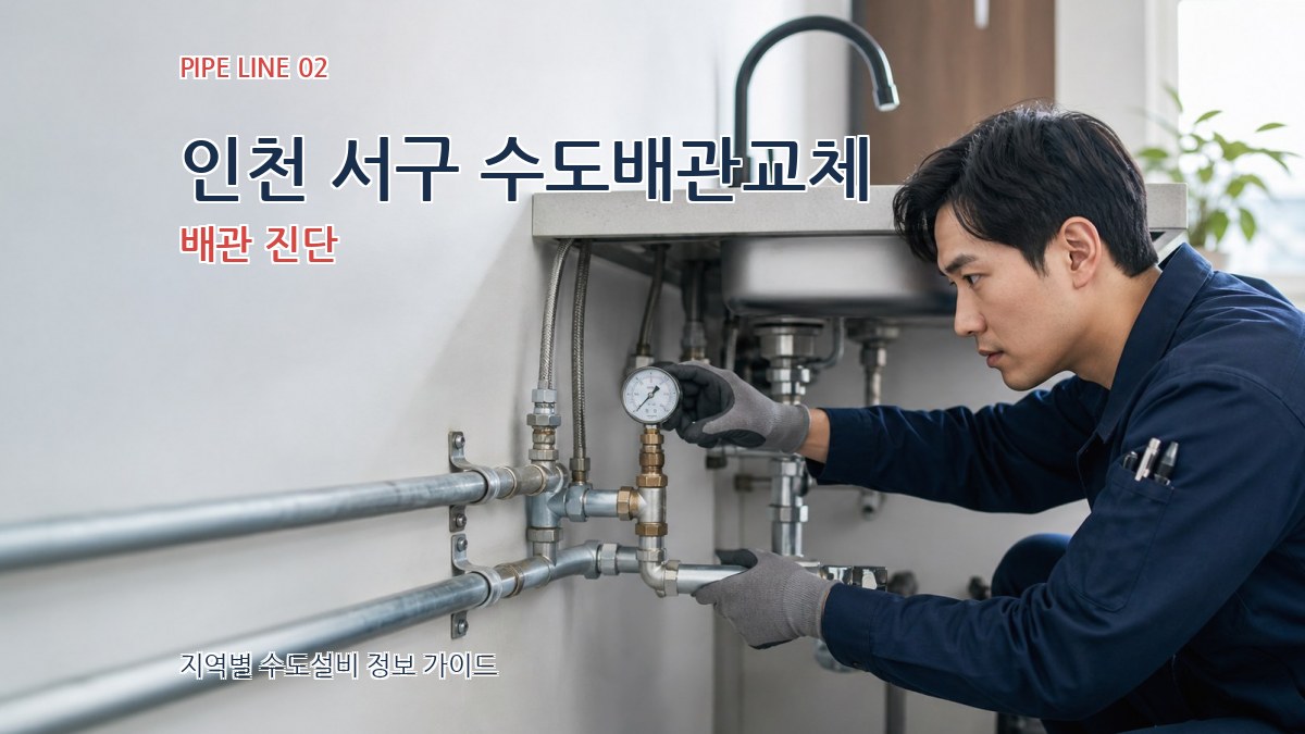 인천 서구 수도배관교체 배관 진단
