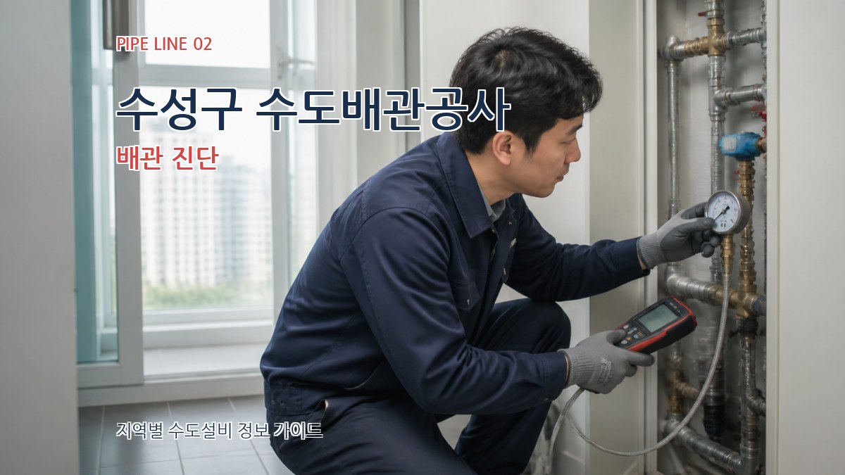 수성구 수도배관공사 배관 진단