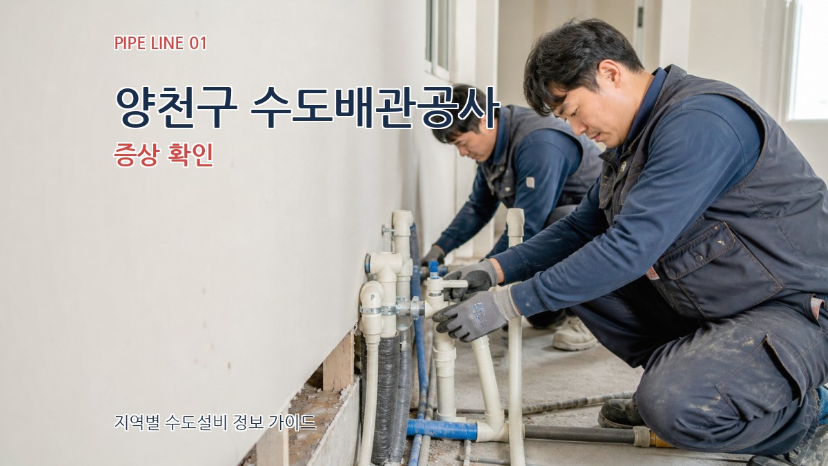 양천구 수도배관공사