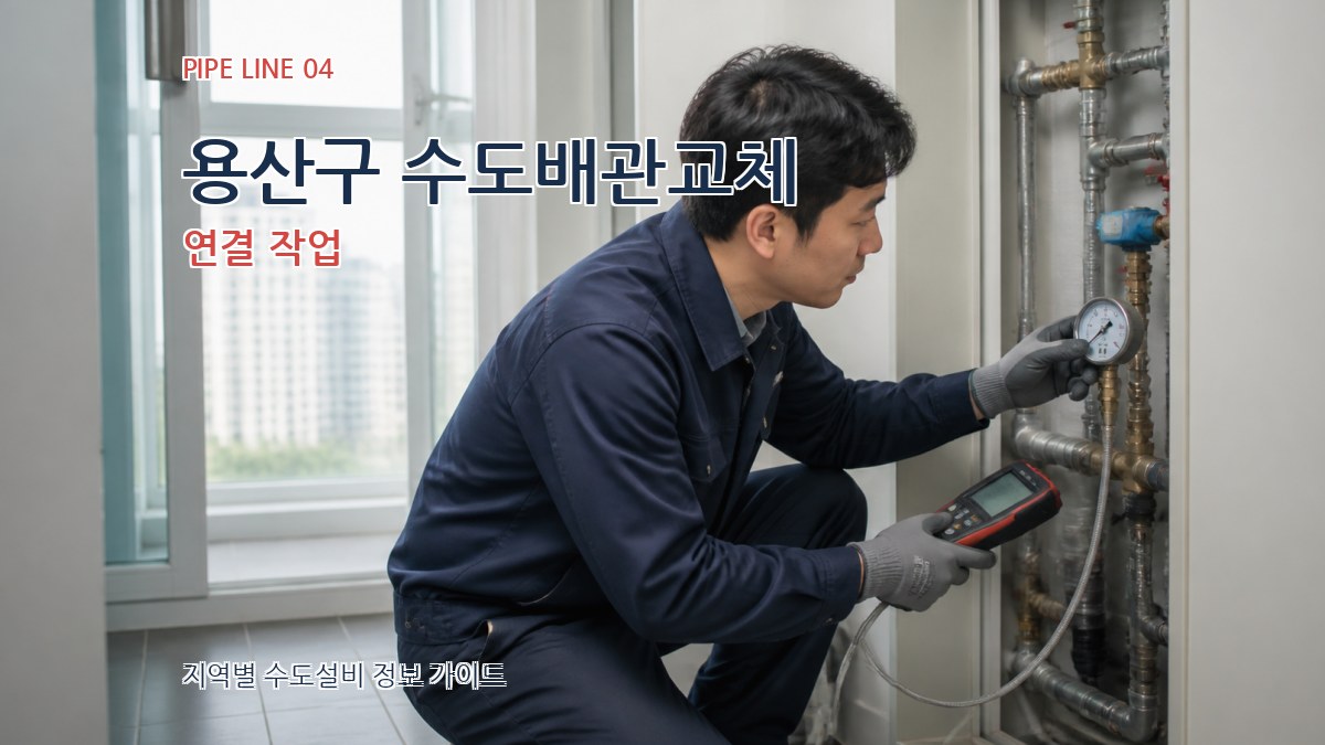 용산구 수도배관교체 연결 작업