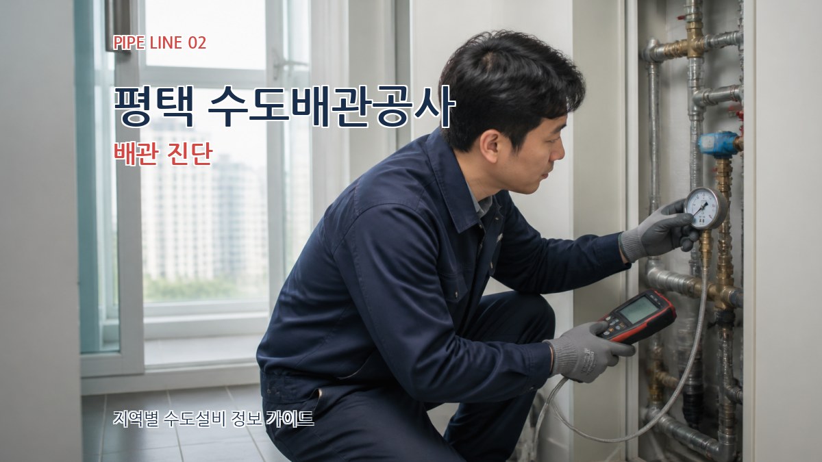평택 수도배관공사 배관 진단