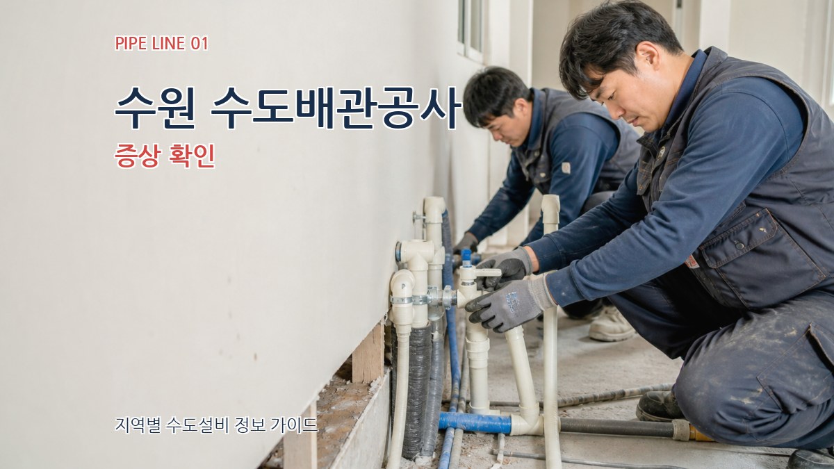 수원 수도배관공사