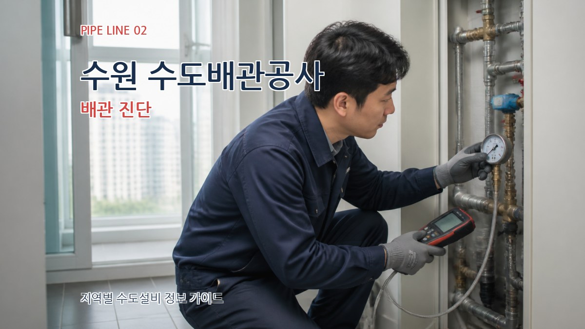 수원 수도배관공사 배관 진단