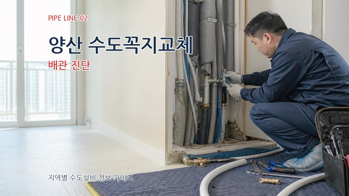 양산 수도꼭지교체 배관 진단