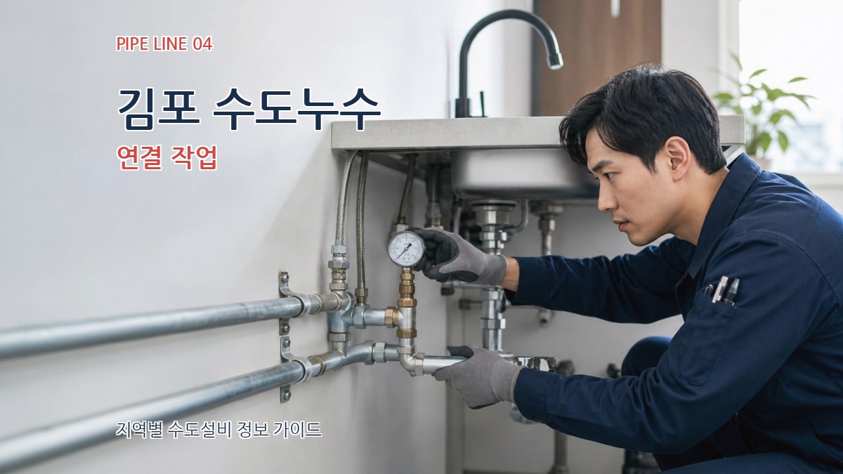 김포 수도누수 연결 작업