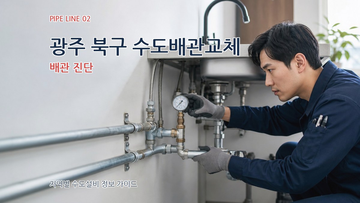 광주 북구 수도배관교체 배관 진단