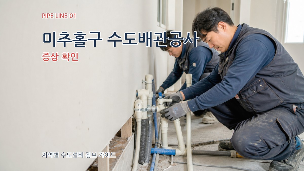 미추홀구 수도배관공사