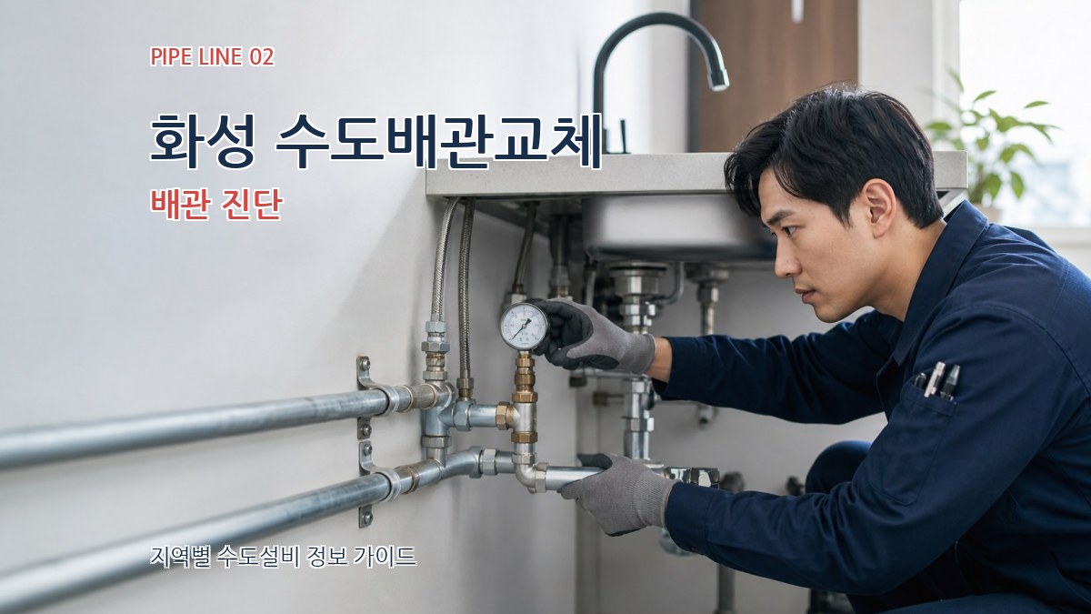 화성 수도배관교체 배관 진단