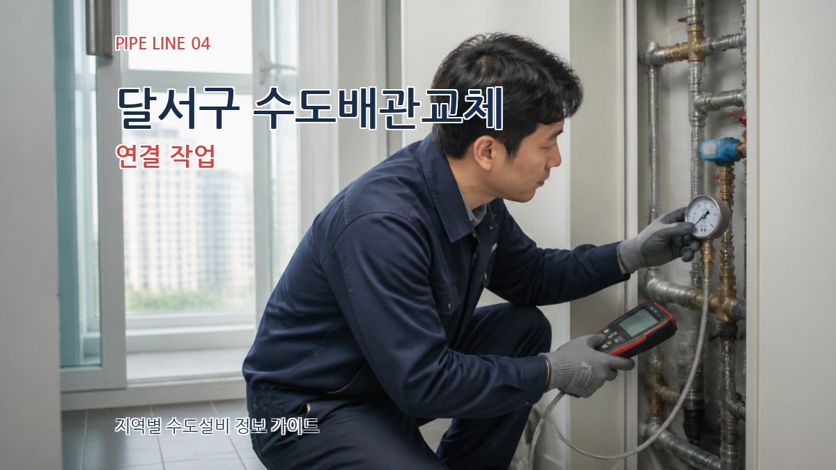 달서구 수도배관교체 연결 작업