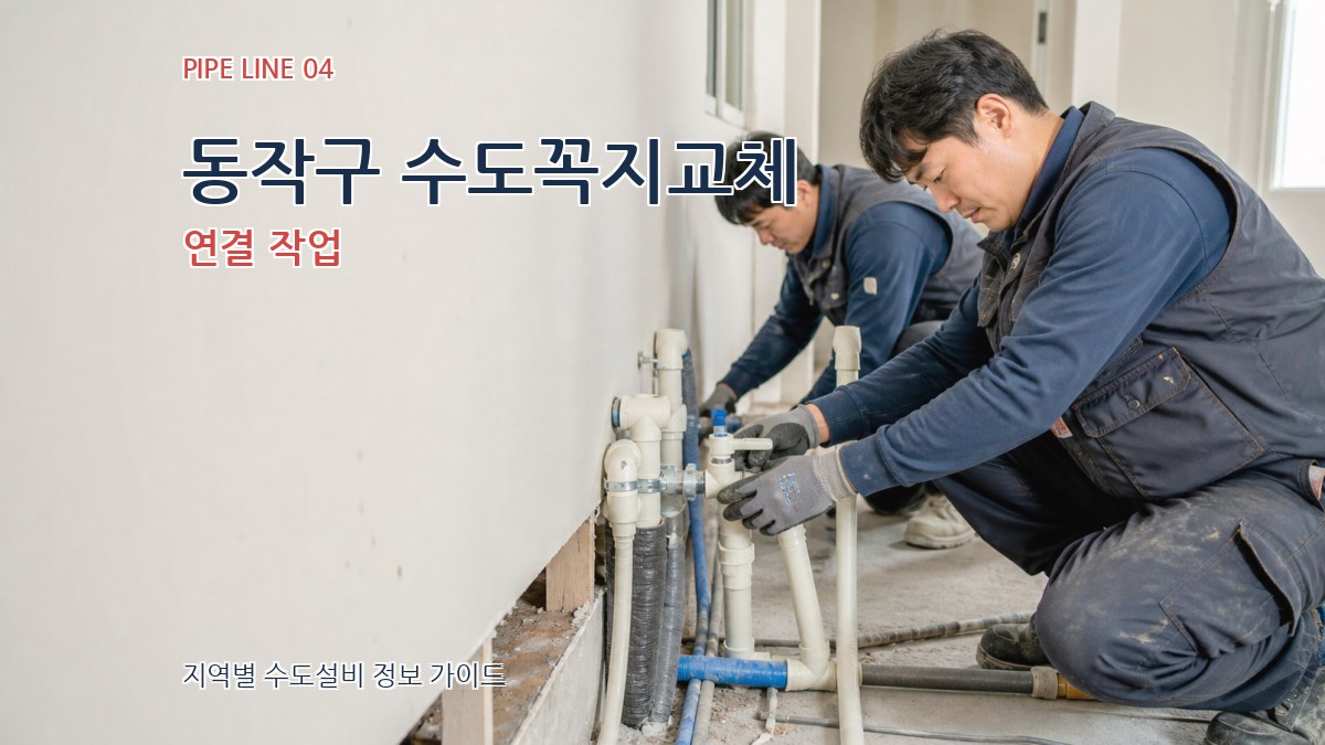 동작구 수도꼭지교체 연결 작업