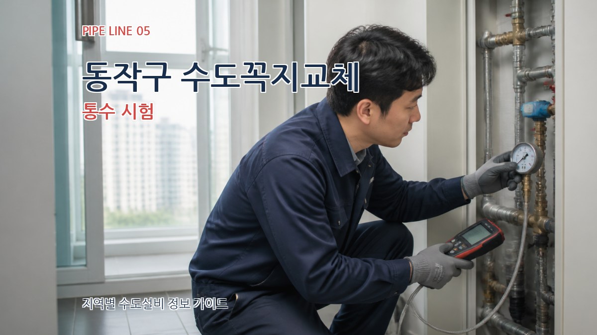 동작구 수도꼭지교체 통수 시험