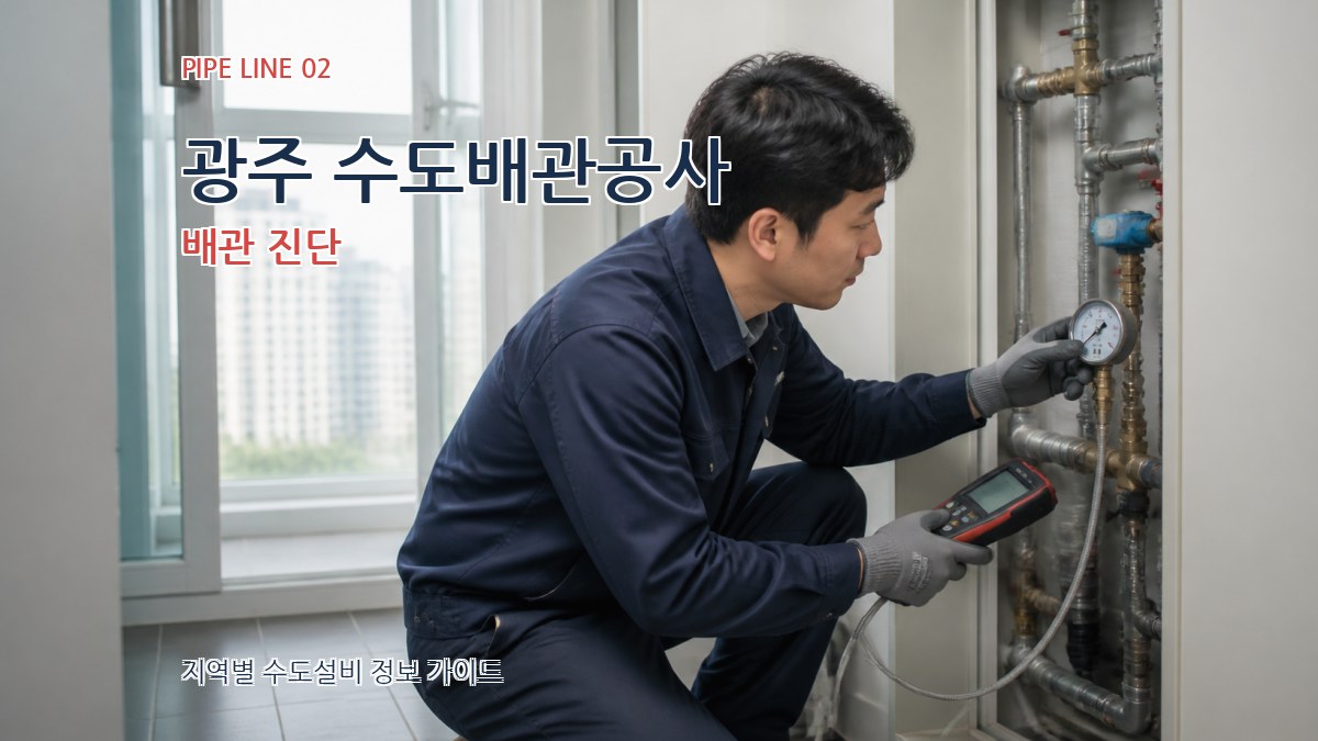 광주 수도배관공사 배관 진단