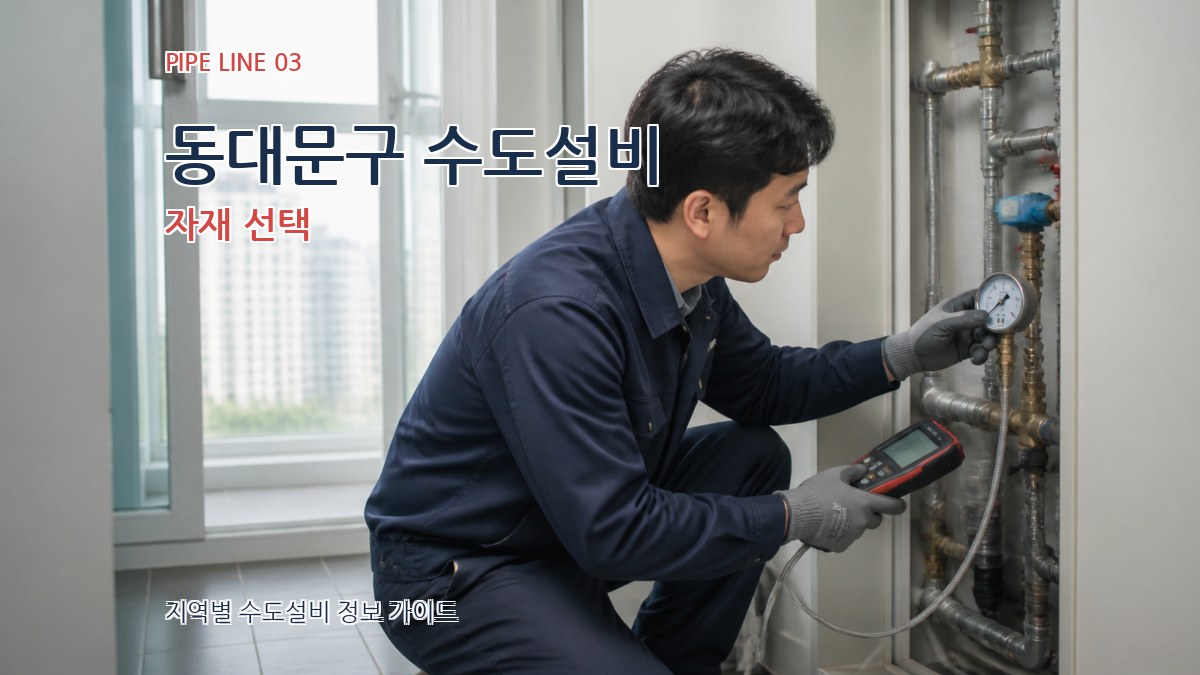 동대문구 수도설비 자재 선택
