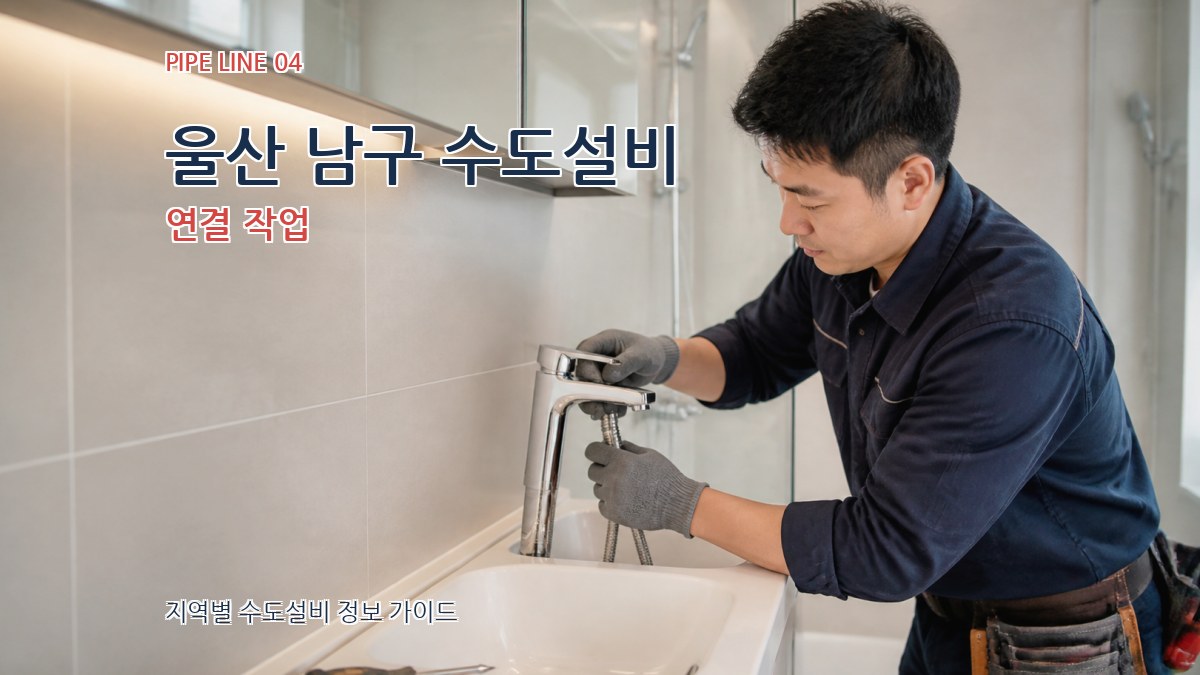 울산 남구 수도설비 연결 작업