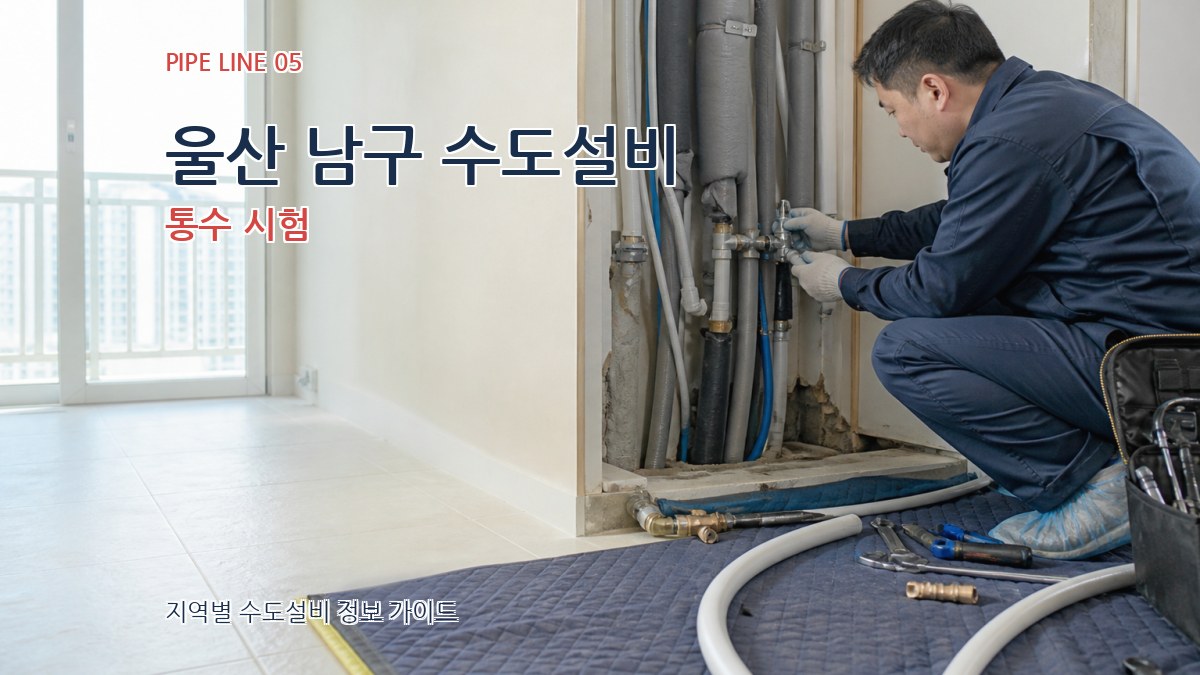 울산 남구 수도설비 통수 시험