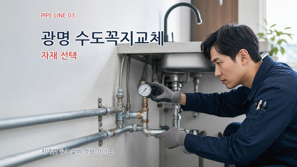 광명 수도꼭지교체 자재 선택