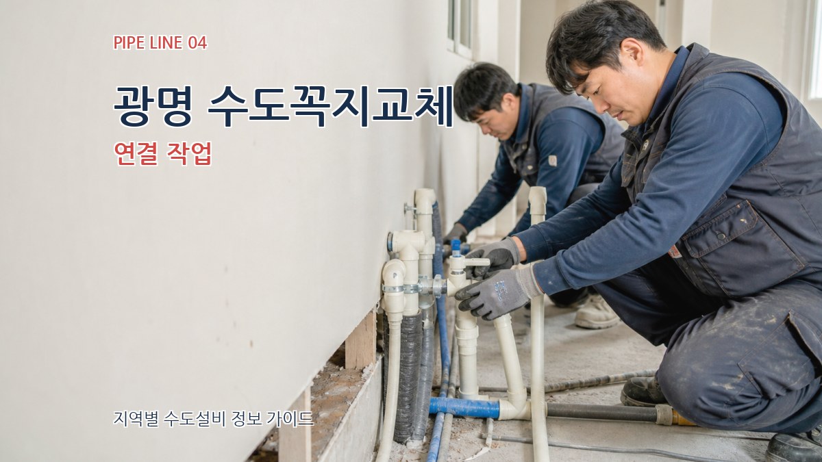 광명 수도꼭지교체 연결 작업