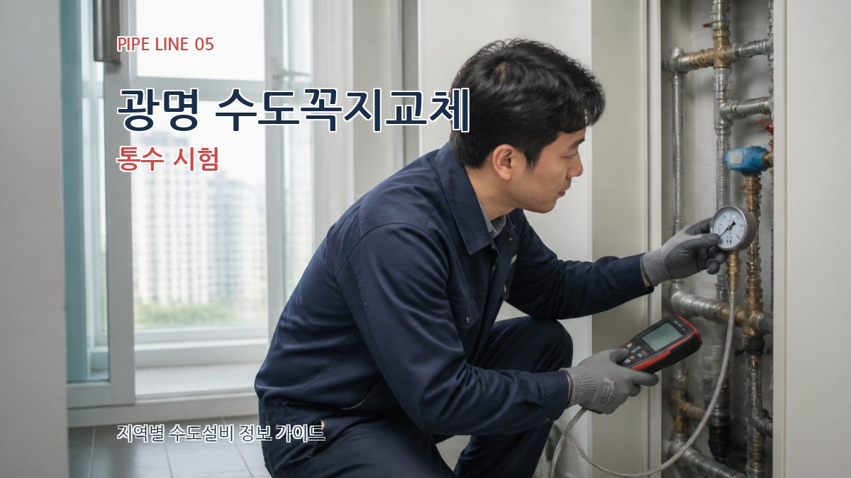 광명 수도꼭지교체 통수 시험