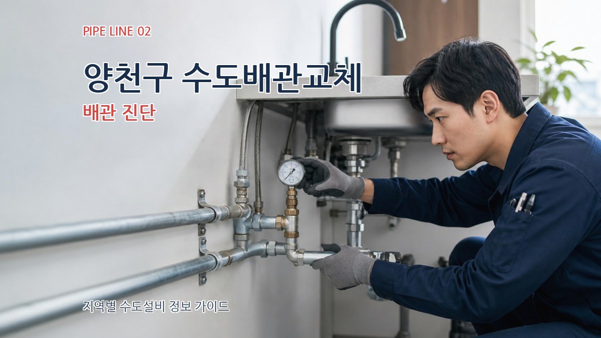 양천구 수도배관교체 배관 진단