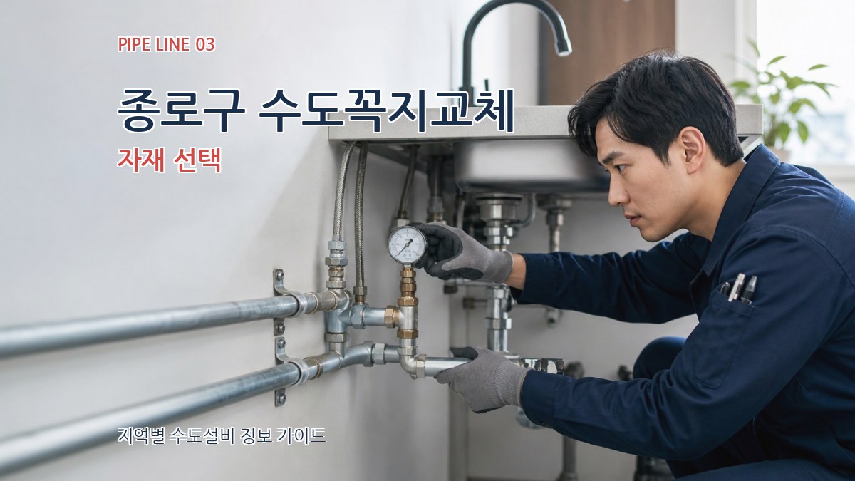 종로구 수도꼭지교체 자재 선택