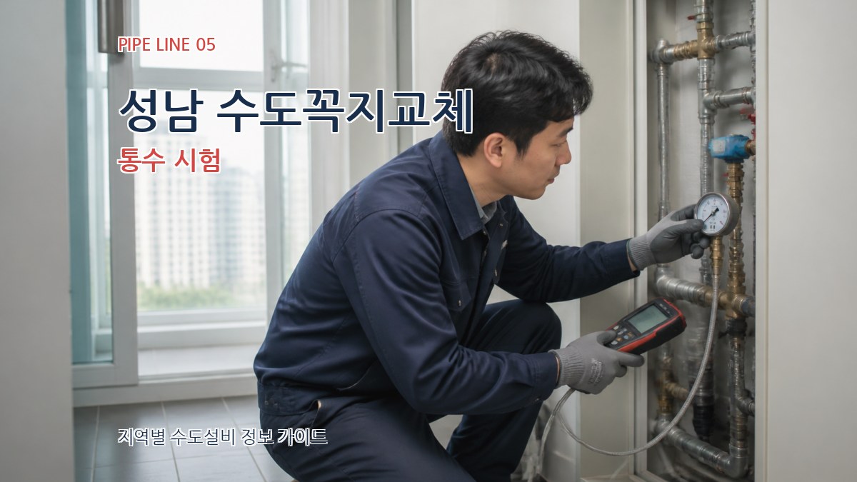 성남 수도꼭지교체 통수 시험