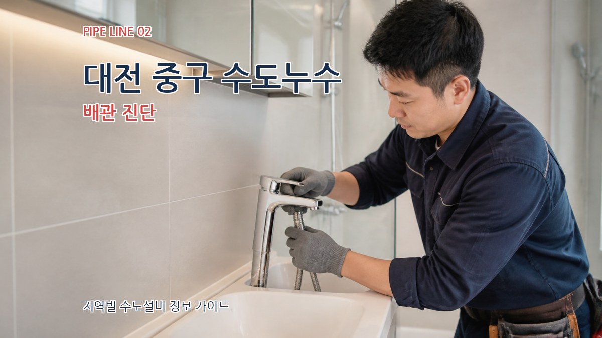 대전 중구 수도누수 배관 진단