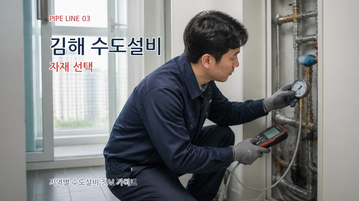 김해 수도설비 자재 선택