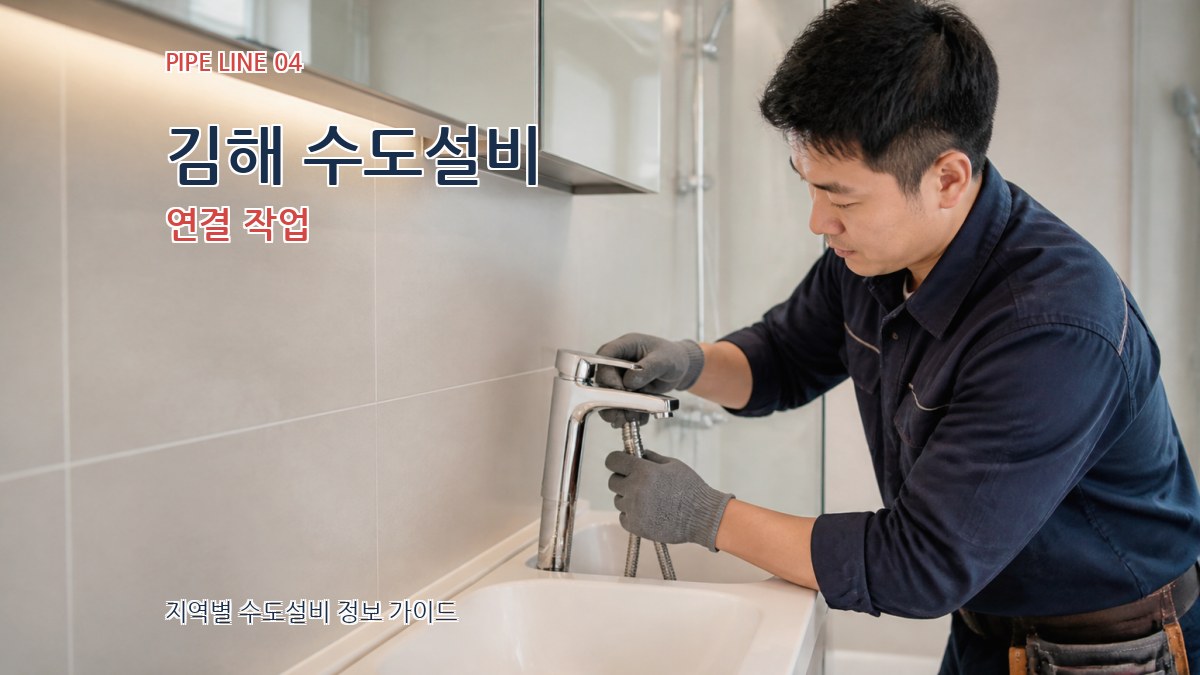 김해 수도설비 연결 작업