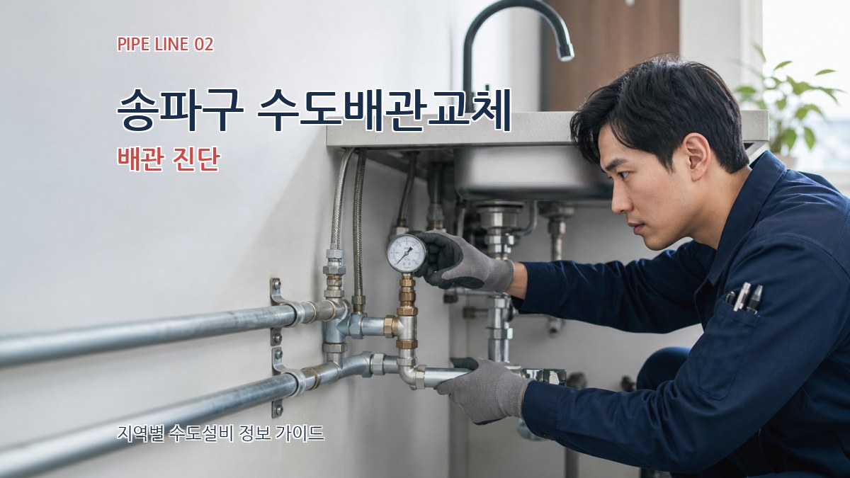 송파구 수도배관교체 배관 진단