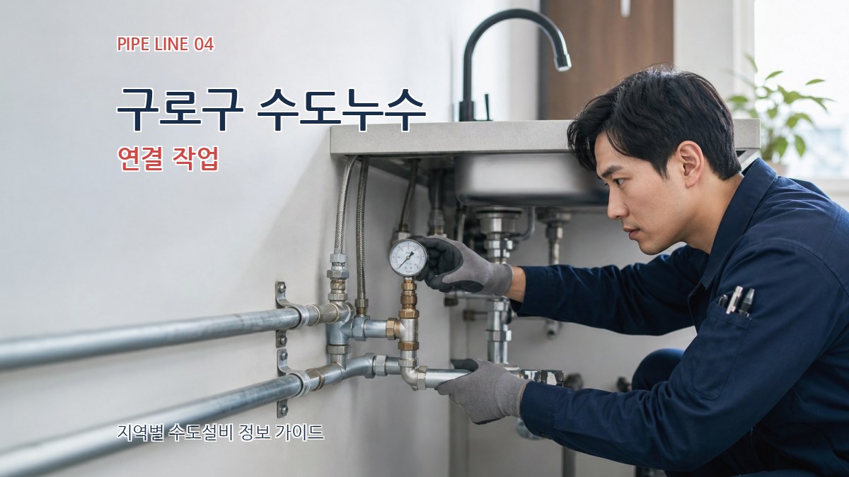 구로구 수도누수 연결 작업